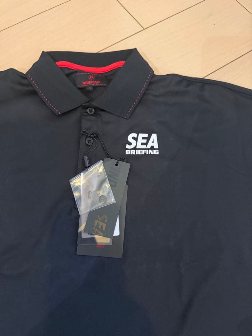 BRIEFING WIND AND SEA ポロシャツ ブラックサイズM新品