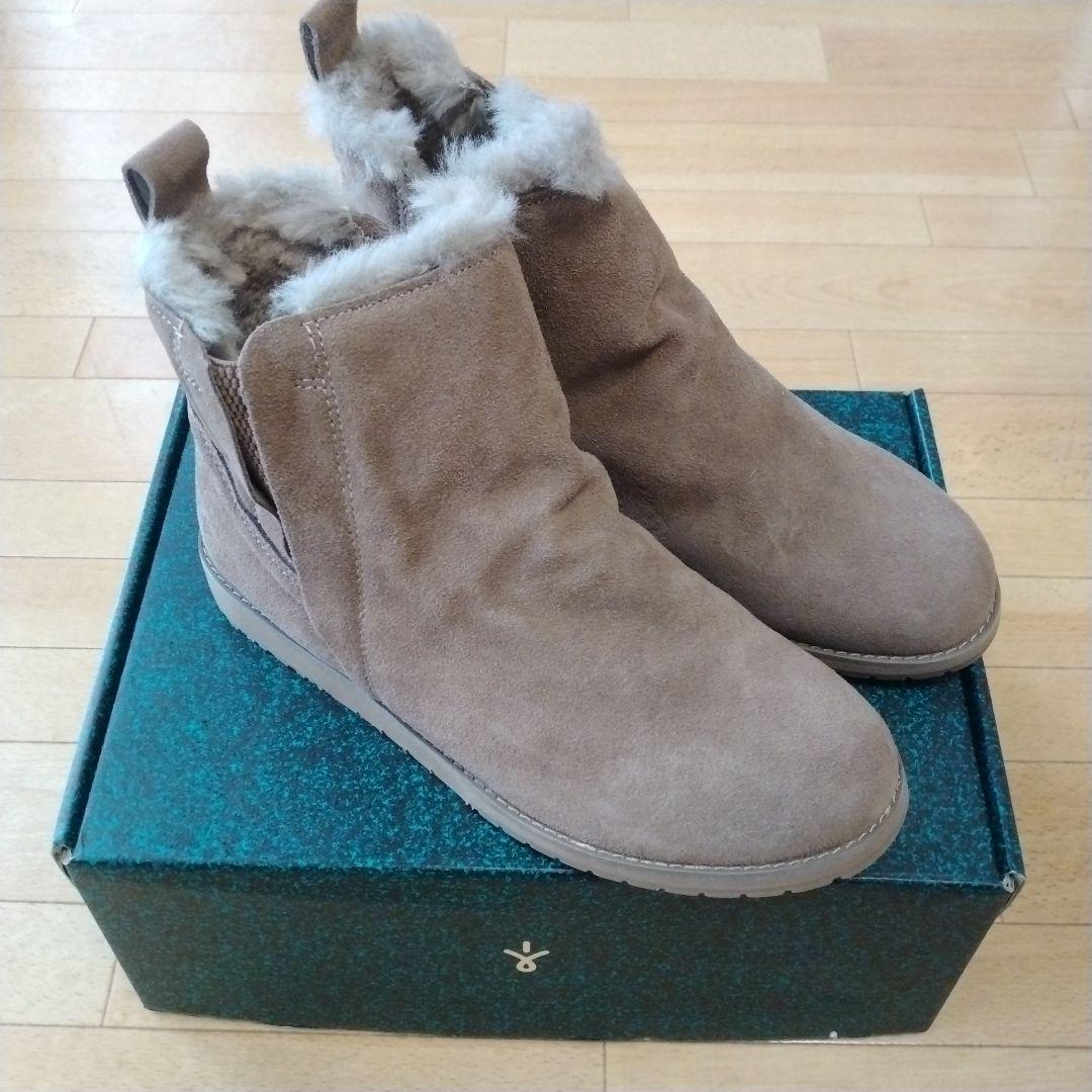 【未使用品】EMU Australia ムートンサイドゴアブーツ 25cm
