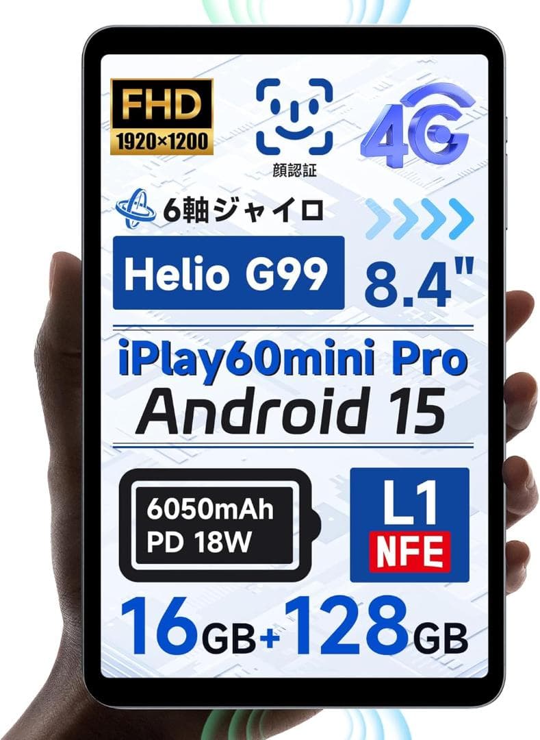 【美品】ALLDOCUBE iPlay60 mini pro フィルム＆ケース付