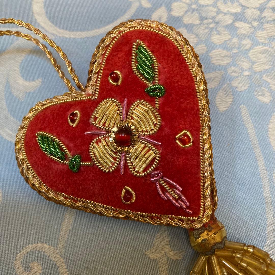 【希少】TILIA チリア 田川啓二 ハート型 オーナメント 2個 黒柳徹子