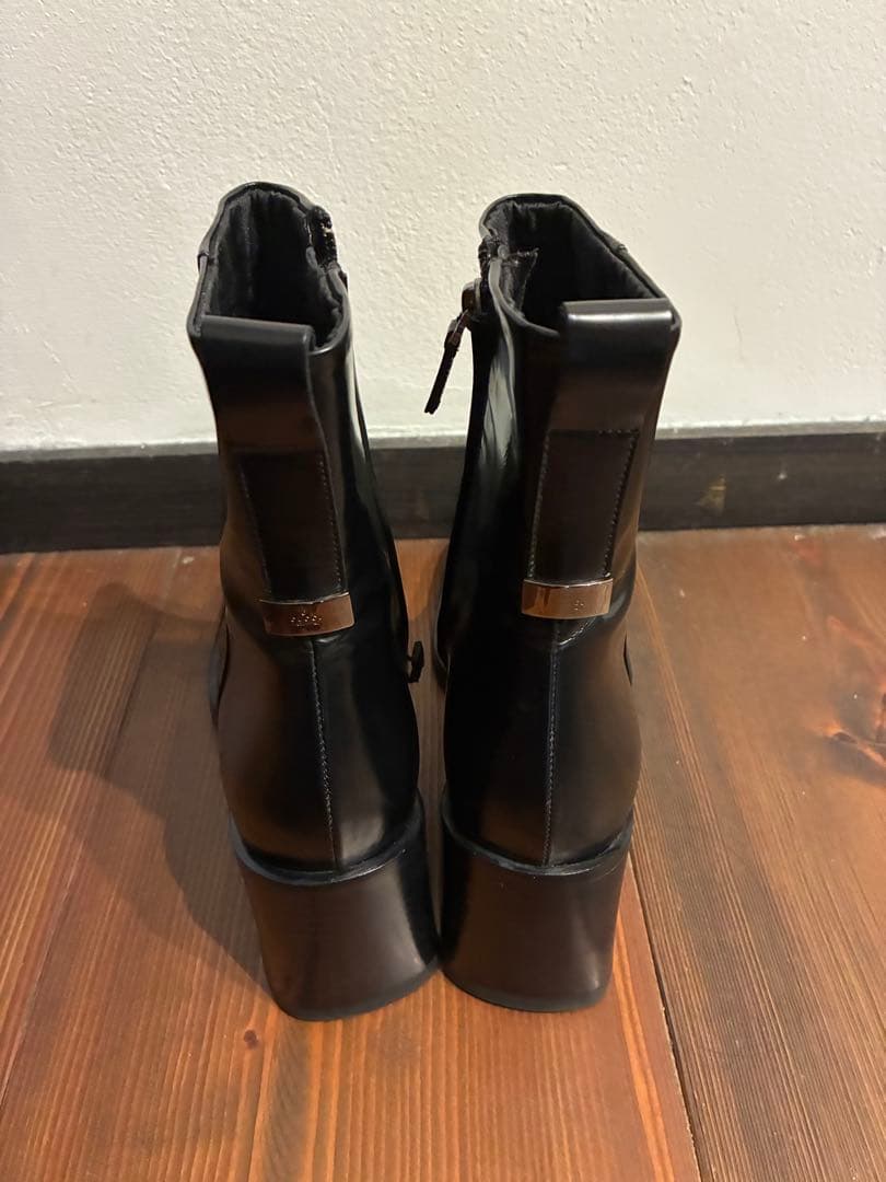美品　グッチ GUCCI ショートブーツ 6 1/2 - レザー 黒