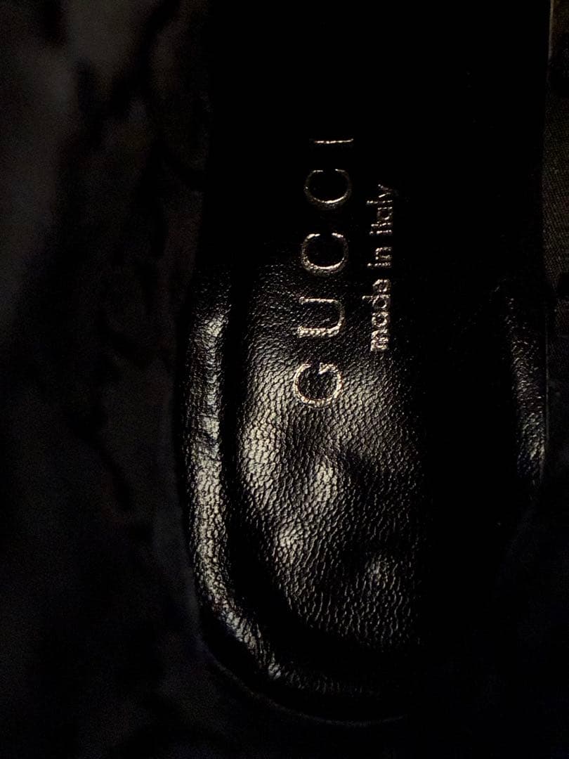 美品　グッチ GUCCI ショートブーツ 6 1/2 - レザー 黒