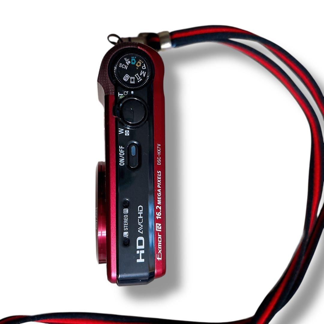 SONY サイバーショット DSC-HX7V レッド 赤 コンデジ デジカメ