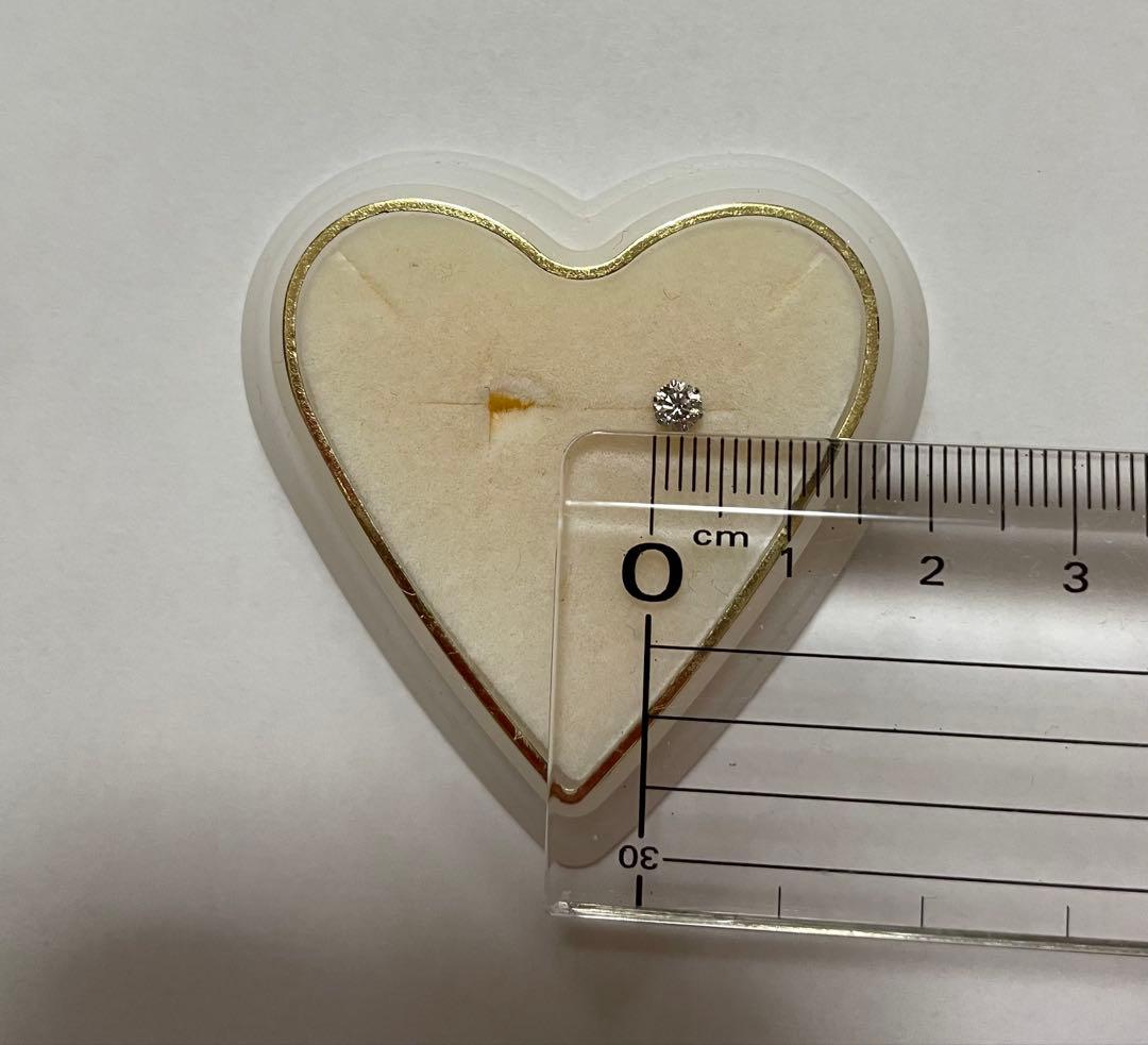 プラチナダイヤピアス　片耳　キャッチなし