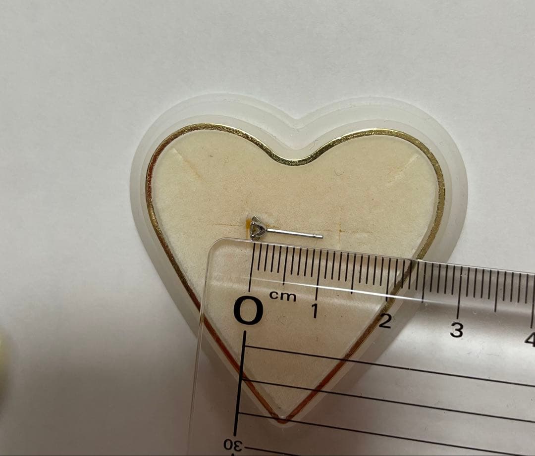 プラチナダイヤピアス　片耳　キャッチなし