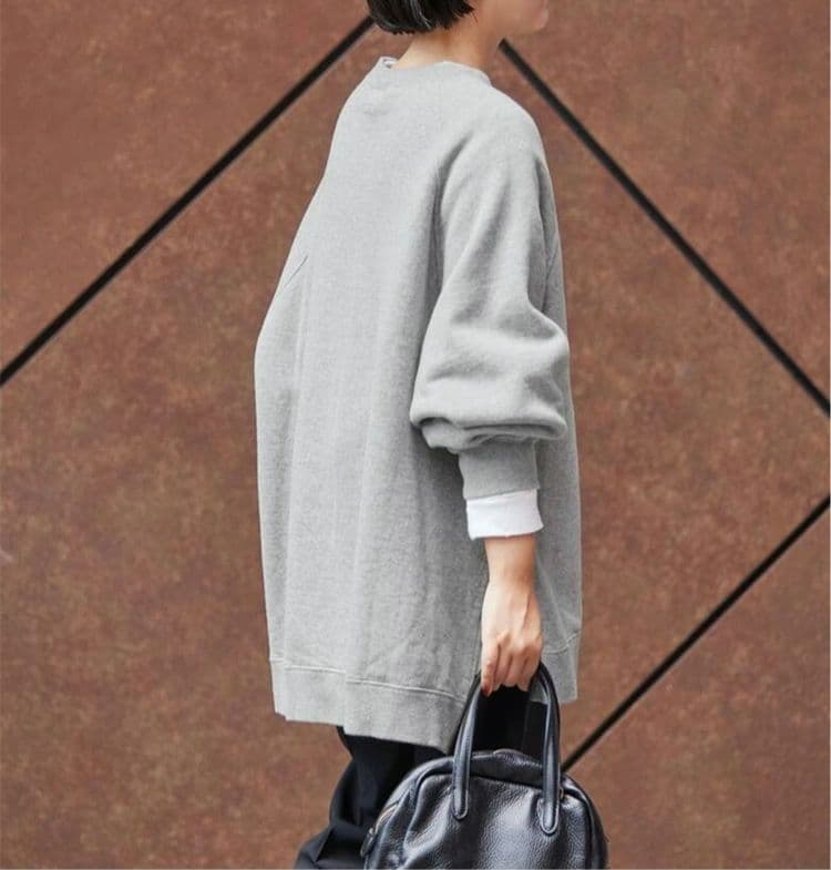 新品未使用 FRAMeWORKラグランポンチョスエット グレー