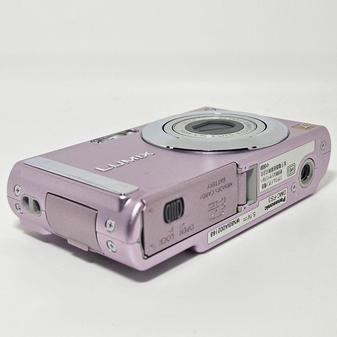 極美品 動作品 Panasonic LUMIX DMC-FS3 ピンク デジカメ