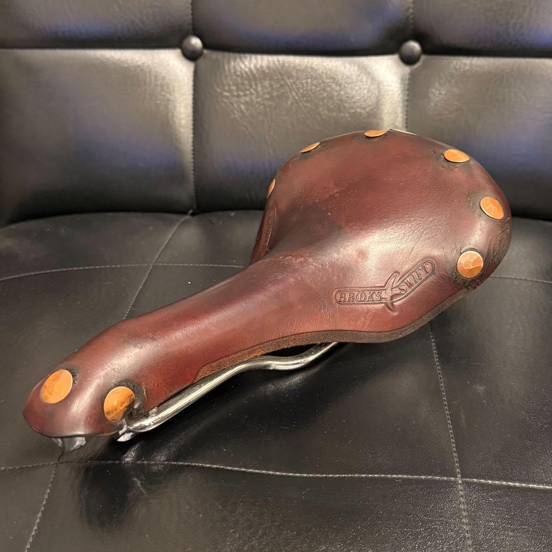 BROOKS ブルックス　レザーサドル　ブラウン茶