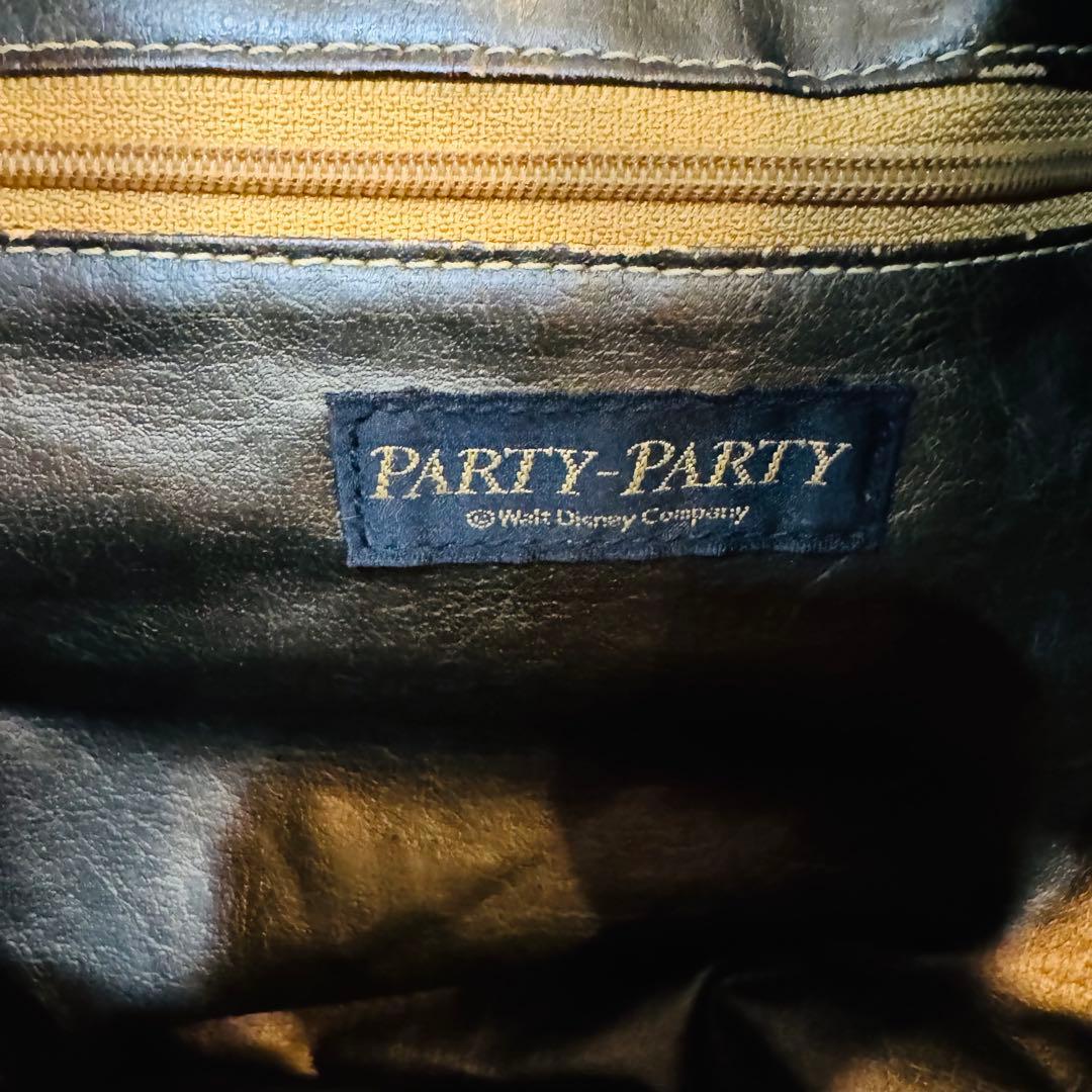 激レア PARTY-PARTY　ディズニー　ミッキー　ハンドバッグ 牛革