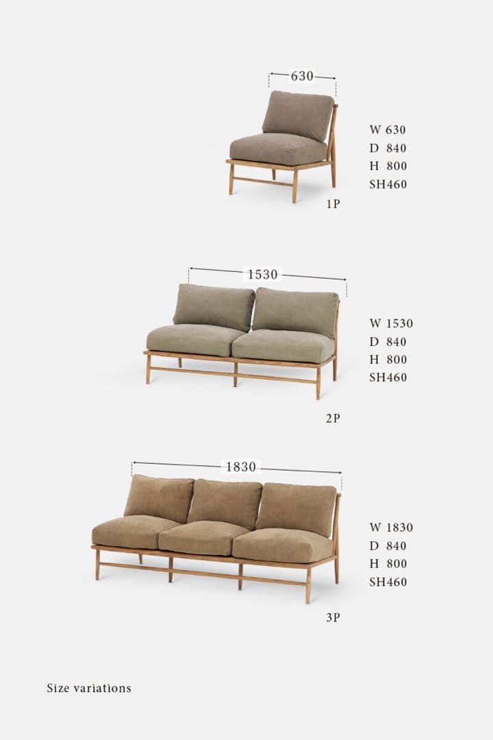 美品MOMO NATURAL [PICK UP] CLOUD SOFA | 3P