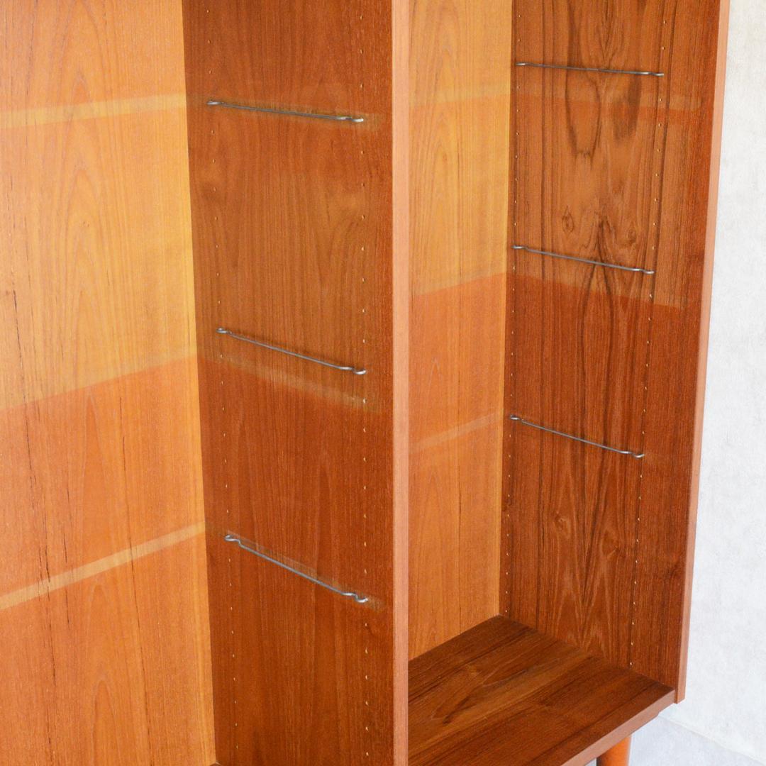 デンマーク 北欧ヴィンテージ チーク ブックシェルフ 北欧家具 ディスプレイ