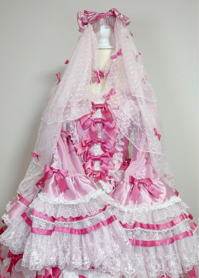 ゆっちゃむ ベルベットケーキ ロリータワンピースセッド 5点 甘ロリ