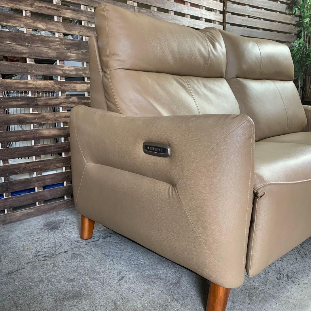 J838R YAMADA 電動リクライニングソファ モカブラウン