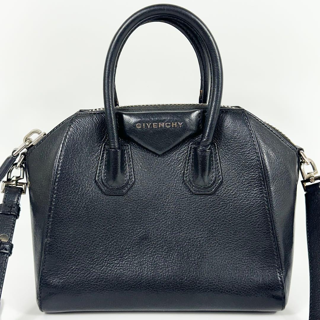 GIVENCHY アンティゴナ ミニ レザー 2WAY ショルダーバッグ 黒