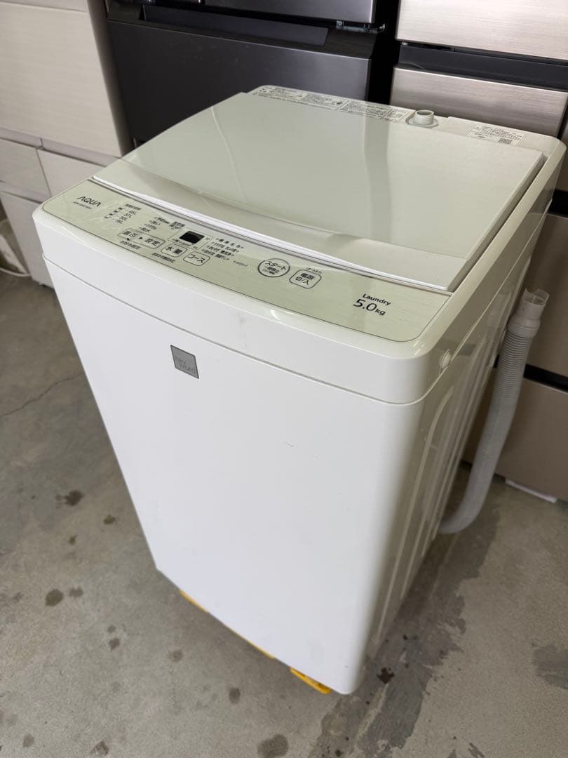 2019年式 5kg AQUA 洗濯機 AQW-GS5E7