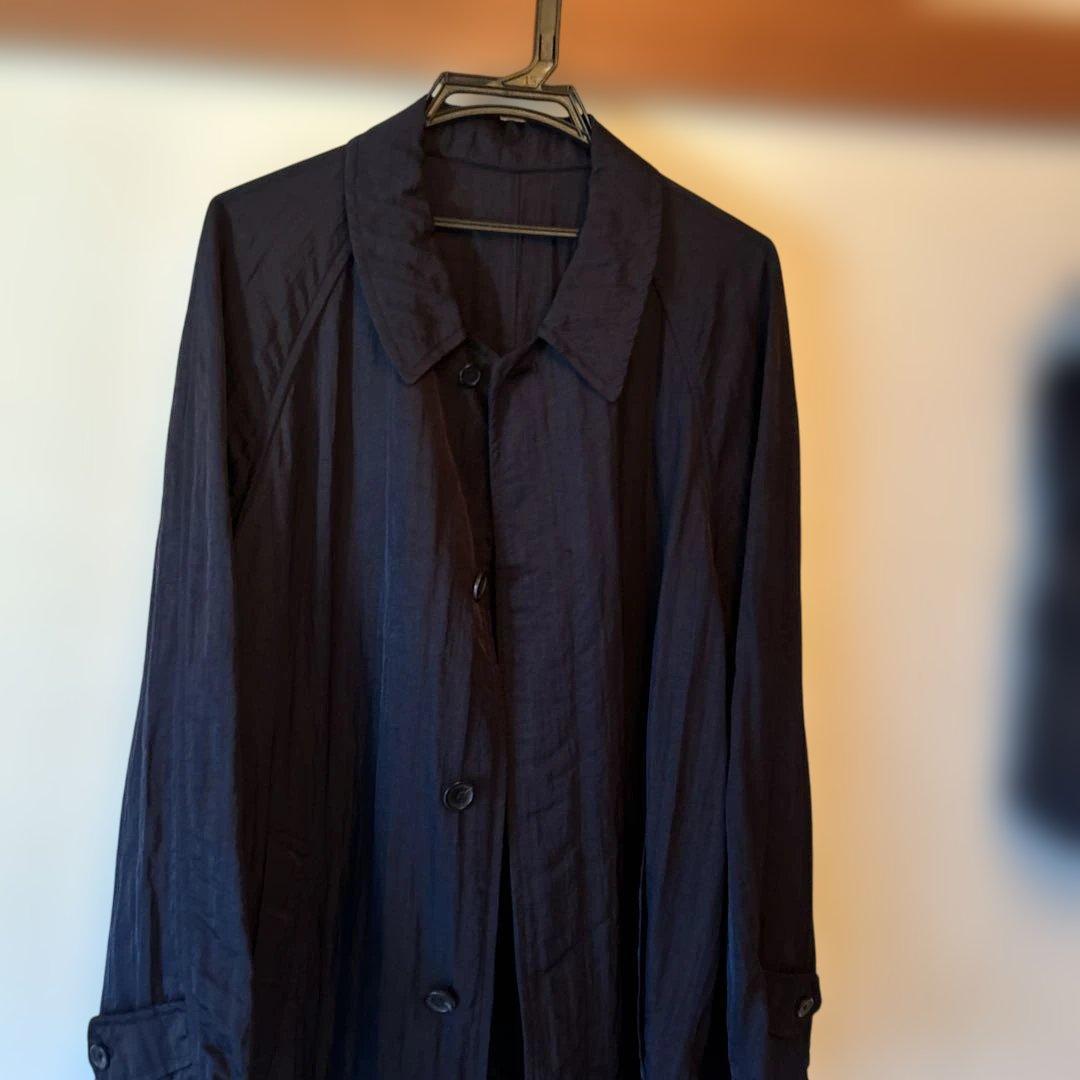 ワイズナイロンワッシャーステンカラーロングコート。ブランドワイズfor men。