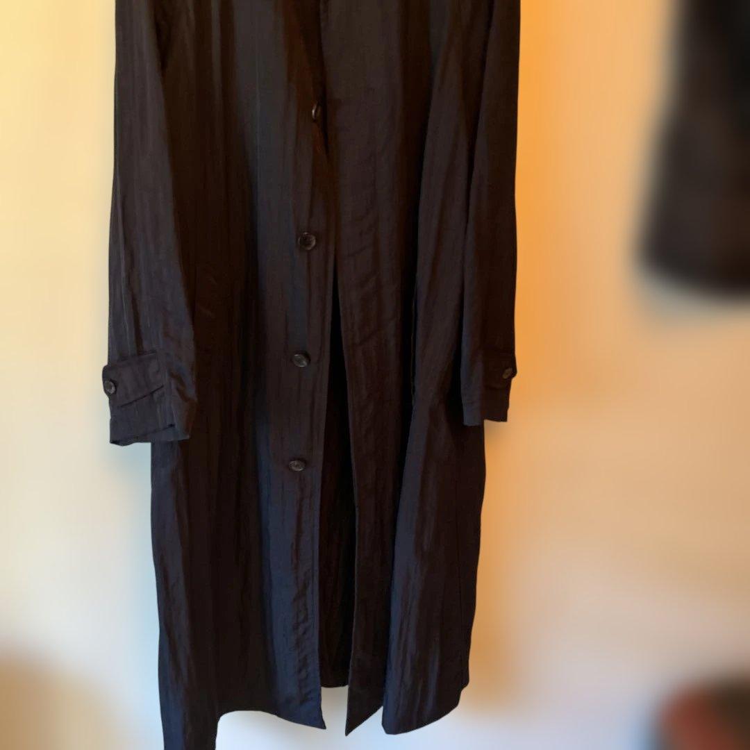 ワイズナイロンワッシャーステンカラーロングコート。ブランドワイズfor men。