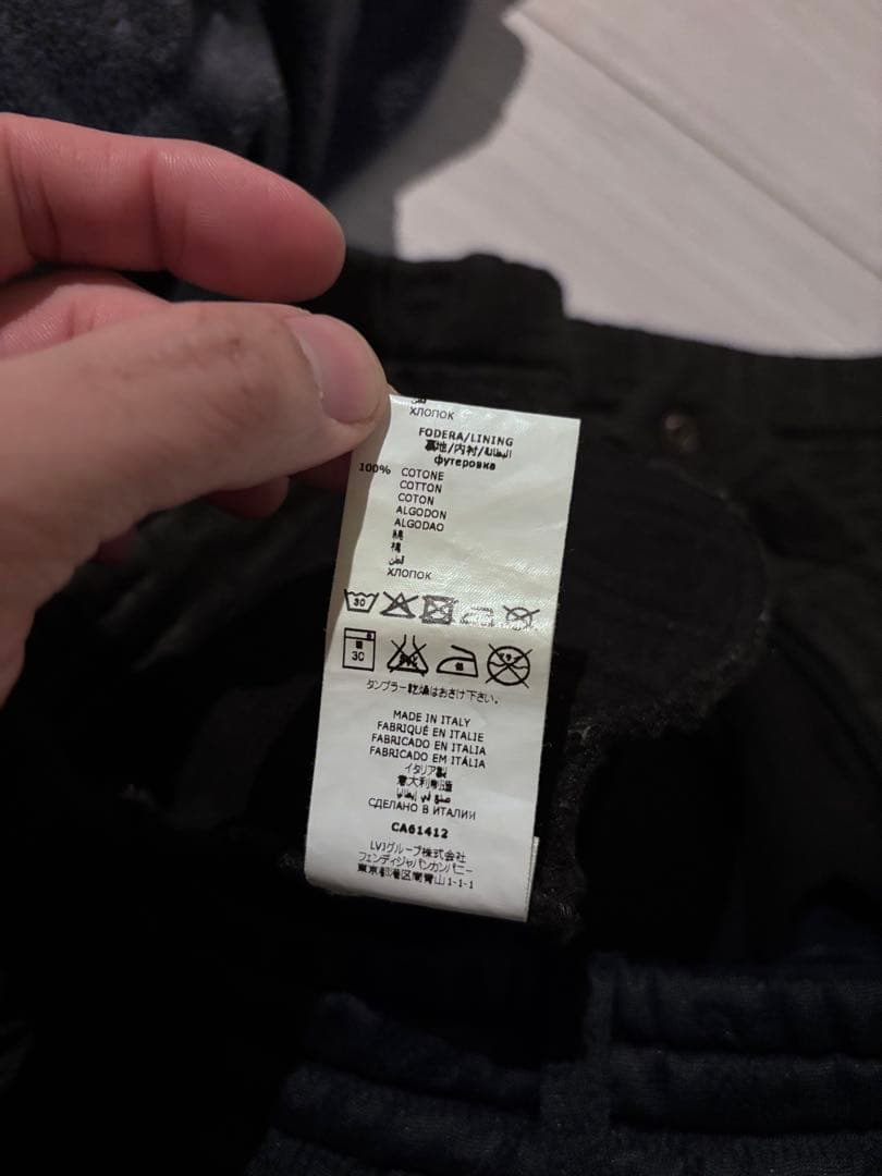 FENDI キッズ　8A 総柄　フェンディ　ブラック　スウェットパンツ