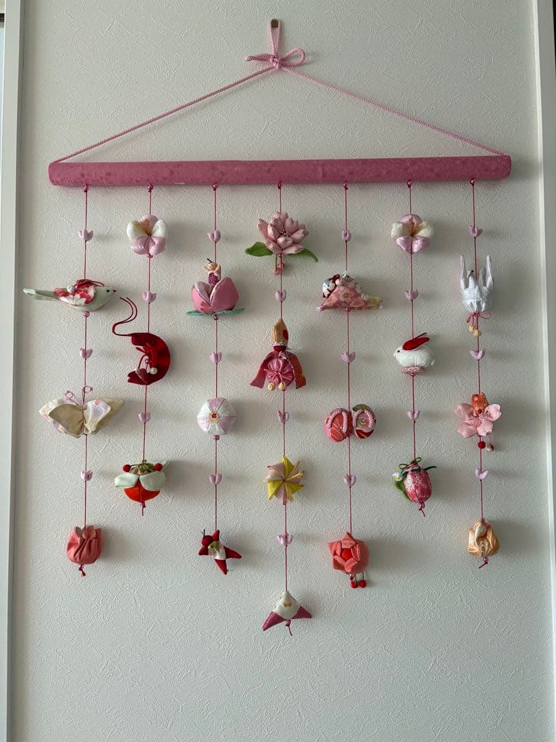 可愛いつるし雛No.167 壁掛けタイプ・ひな祭り・桃の節句・さげもんつるし飾り