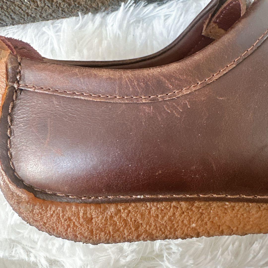 クラークス ナタリー ダーク ブラウン レースアップ レザー 25.5cm