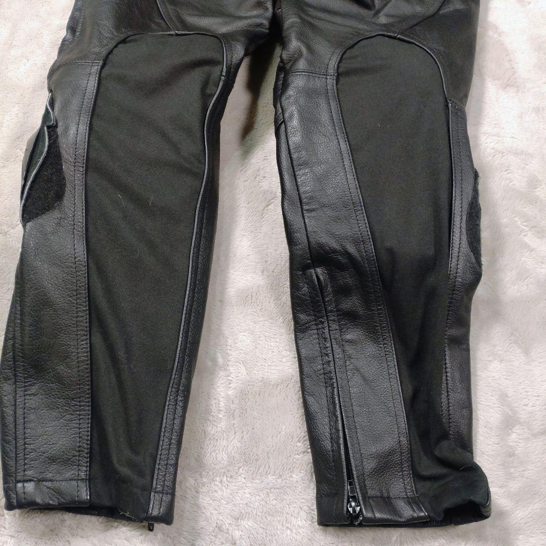 本革レザーパンツ ブーツイン バンクセンサー付 SIZE35
