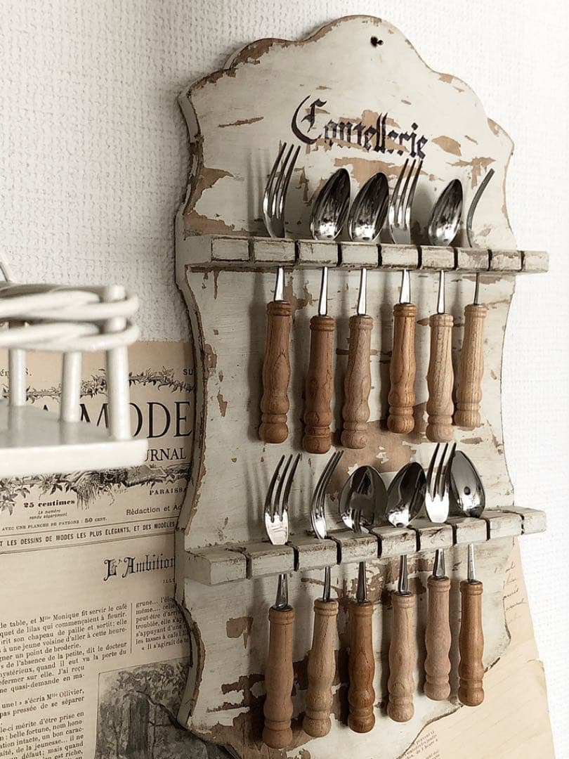 カトラリーホルダー　ウォールラック　パネル　プレート