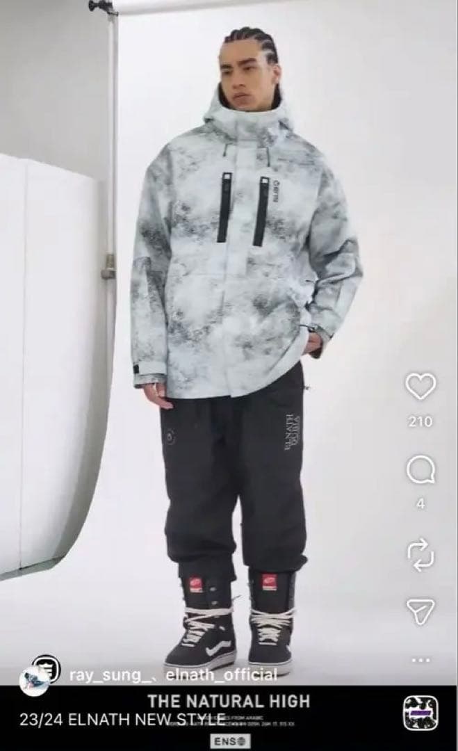 elnath エレナス スノーボード•スキー用ウェア