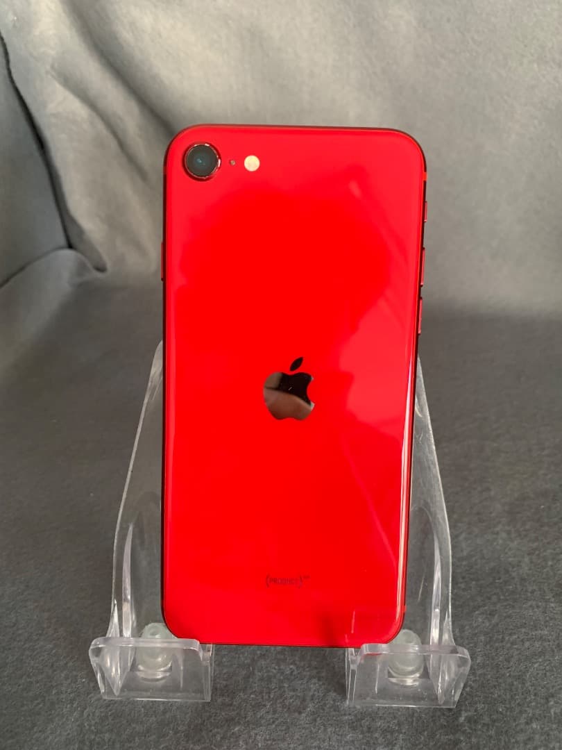 中古美品　国内版　SIMフリー　iPhoneSE 第二世代　64GB レッド色