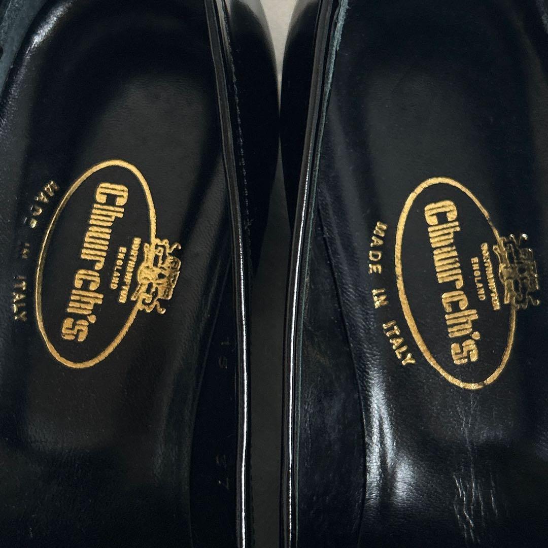 【美品】チャーチ ローファー 37 23.5cm ブラック 黒 イタリア製