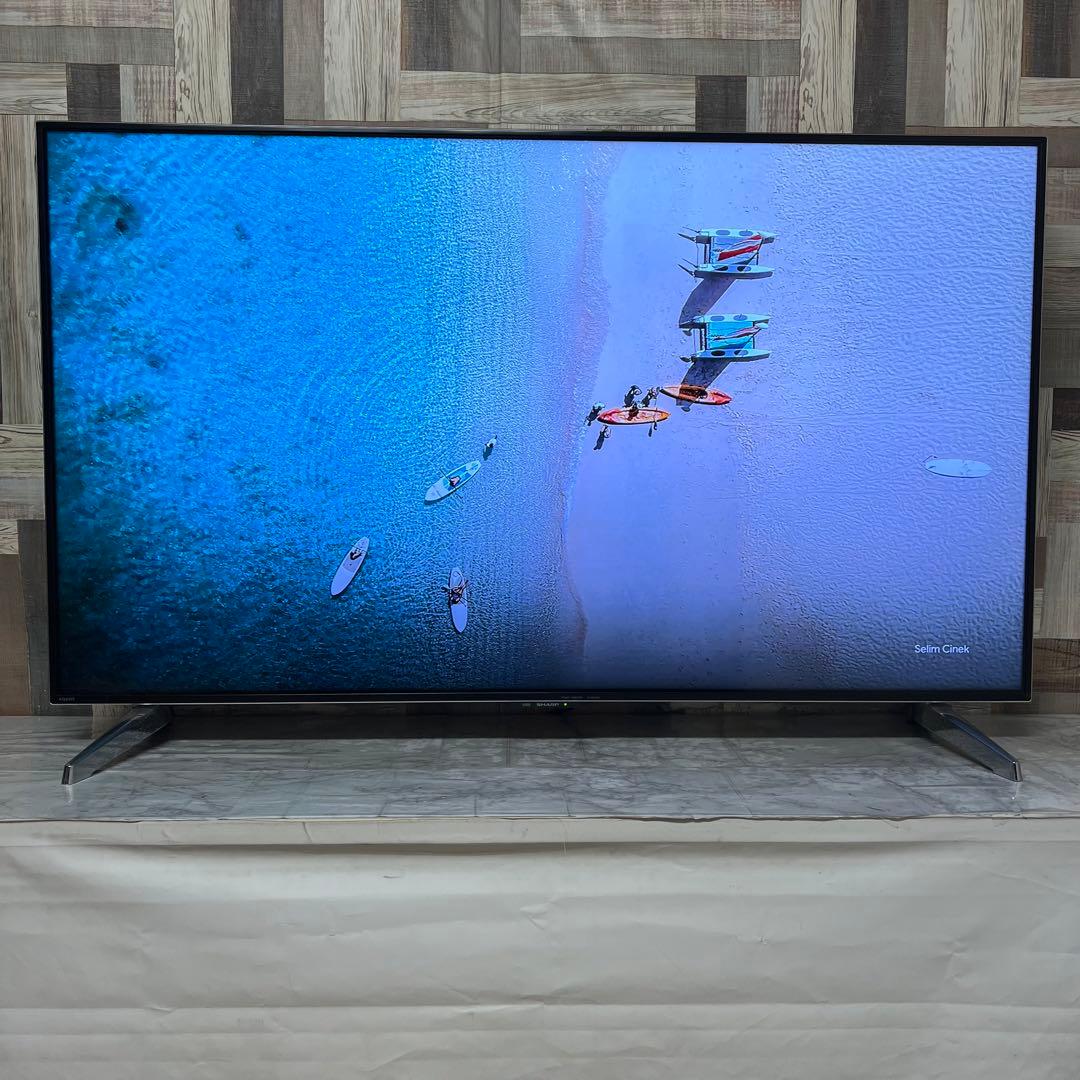 即日受渡❣️全国送料込シャープ60型4K液晶テレビ高精細大画面外付けHDD録画可能