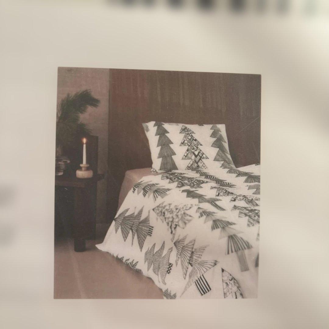 marimekko 幾何学模様 掛け布団カバー 150x210cm 2つセット