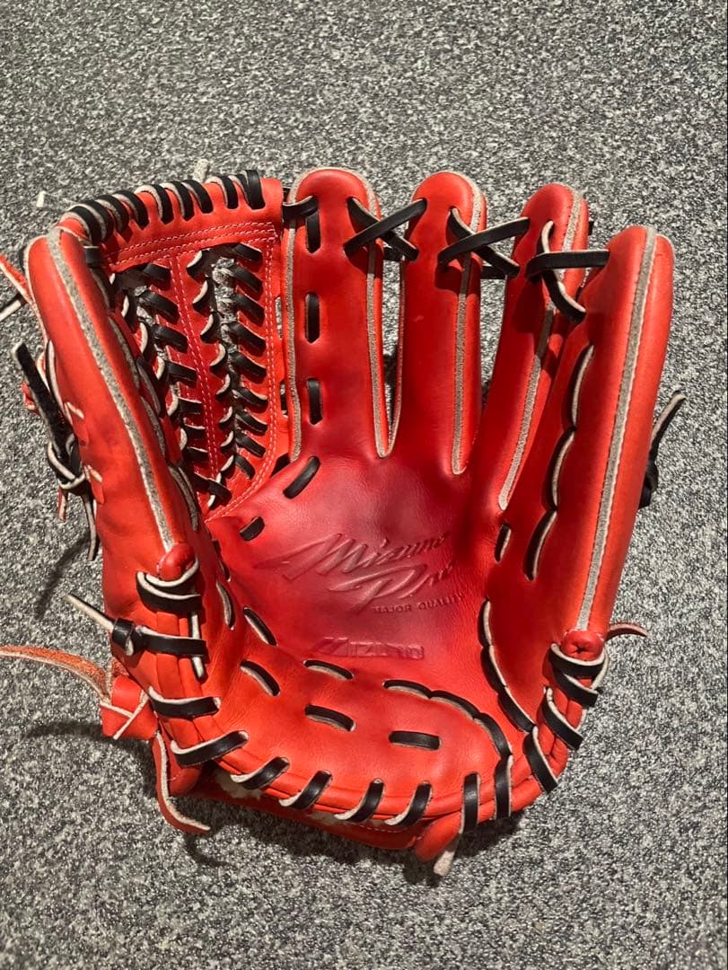 ミズノプロ 軟式内野手 オレンジ