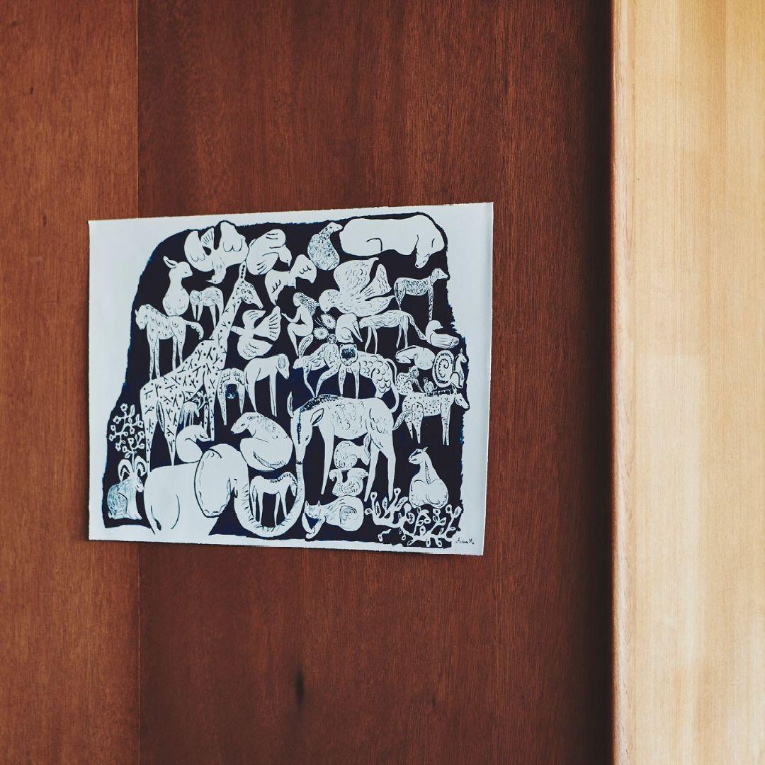 【未使用】ミナペルホネン　lifepuzzle ポスター