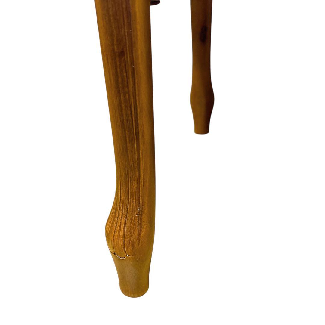 イタリア製 大理石　花台　猫足コンソールテーブル　コーナー用