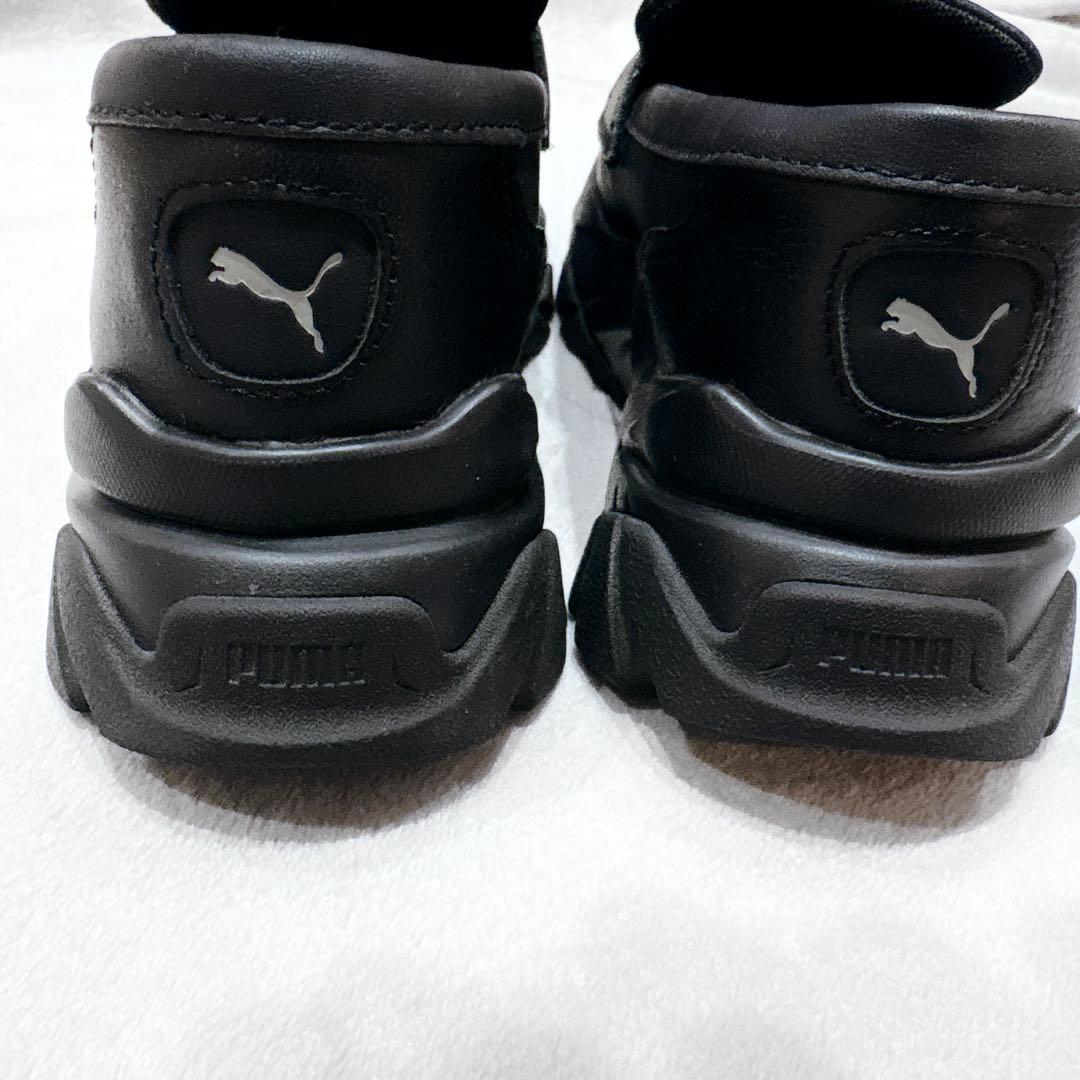 美品★ PUMA プーマ ウィメンズ ローファー　22cm 黒　ブラック