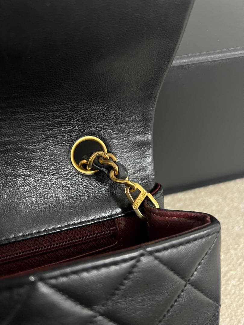 CHANEL シャネル ミニマトラッセ ラムスキン シングルフラップ ゴールド