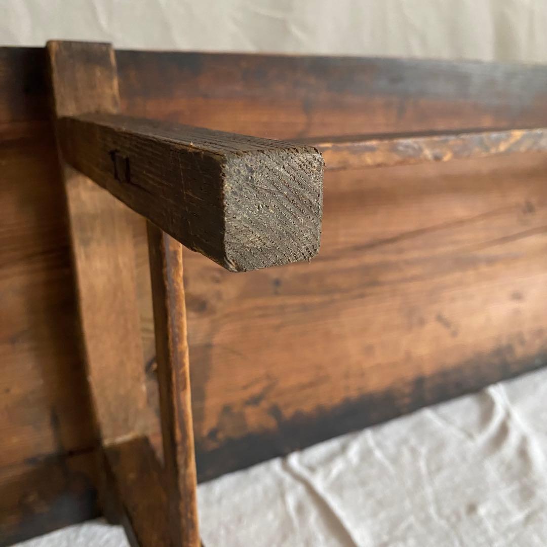 古い黒木の文机 アンティーク