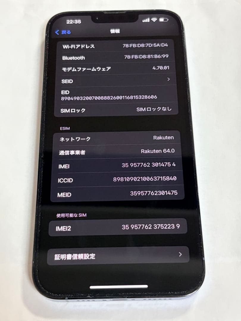 iPhone 13 Pro Max シエラブルー 256GB(SIMフリー)