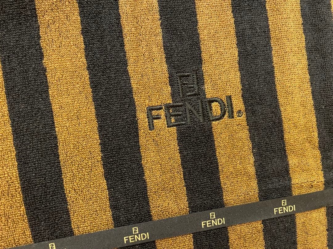 FENDI フェンディ タオルケット ズッカ柄 ズッキーノ 綿100%