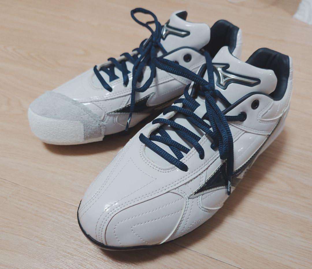 Mizuno スパイクシューズ ホワイト/ネイビー