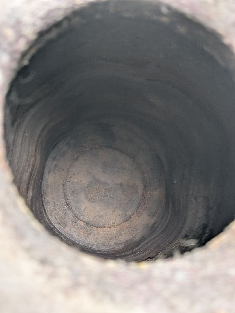 藤本道生 備前焼 窯変耳付花入 共箱共布栞 花器 フラワーベース 花瓶 花生