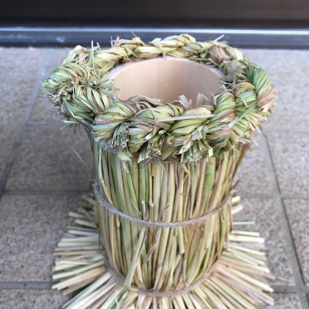 みゅみゅ さま リクエスト品　門松　お正月　竹　青竹　藁付き門松とお正月セット