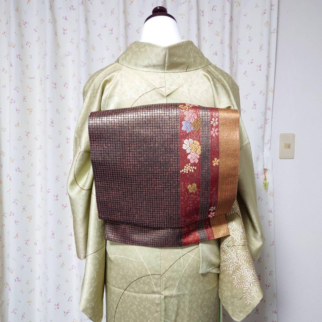 フ9977未使用近い　美品　袷　正絹　訪問着　フルセット