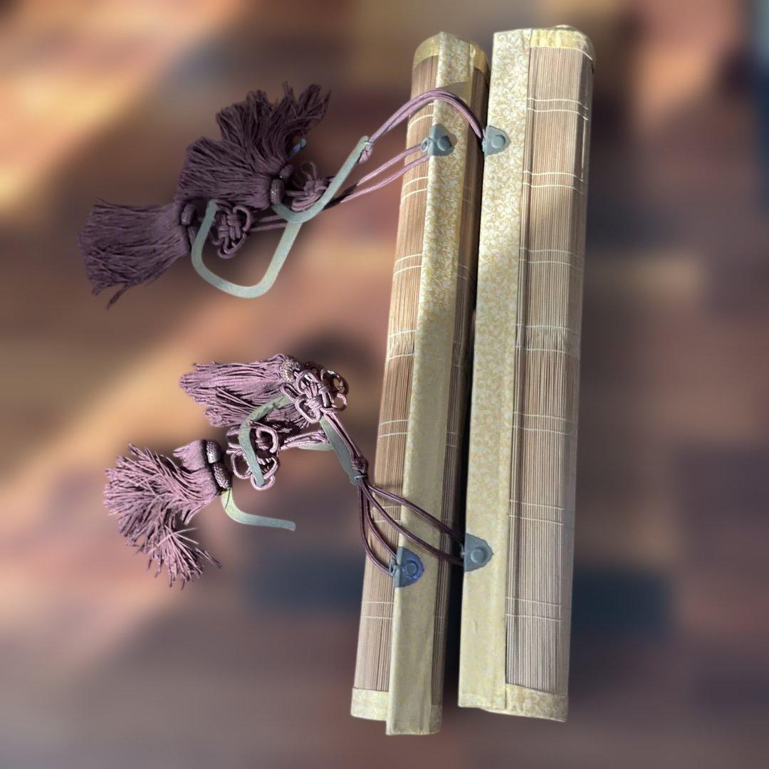 和室用暖簾二幅、お座席すだれ