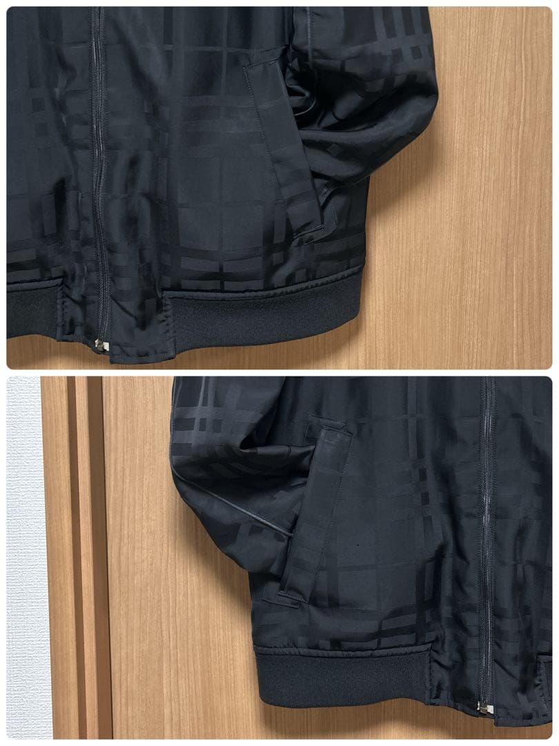 美品 バーバリー ブラックレーベル 2way シャドー チェック ブルゾン L