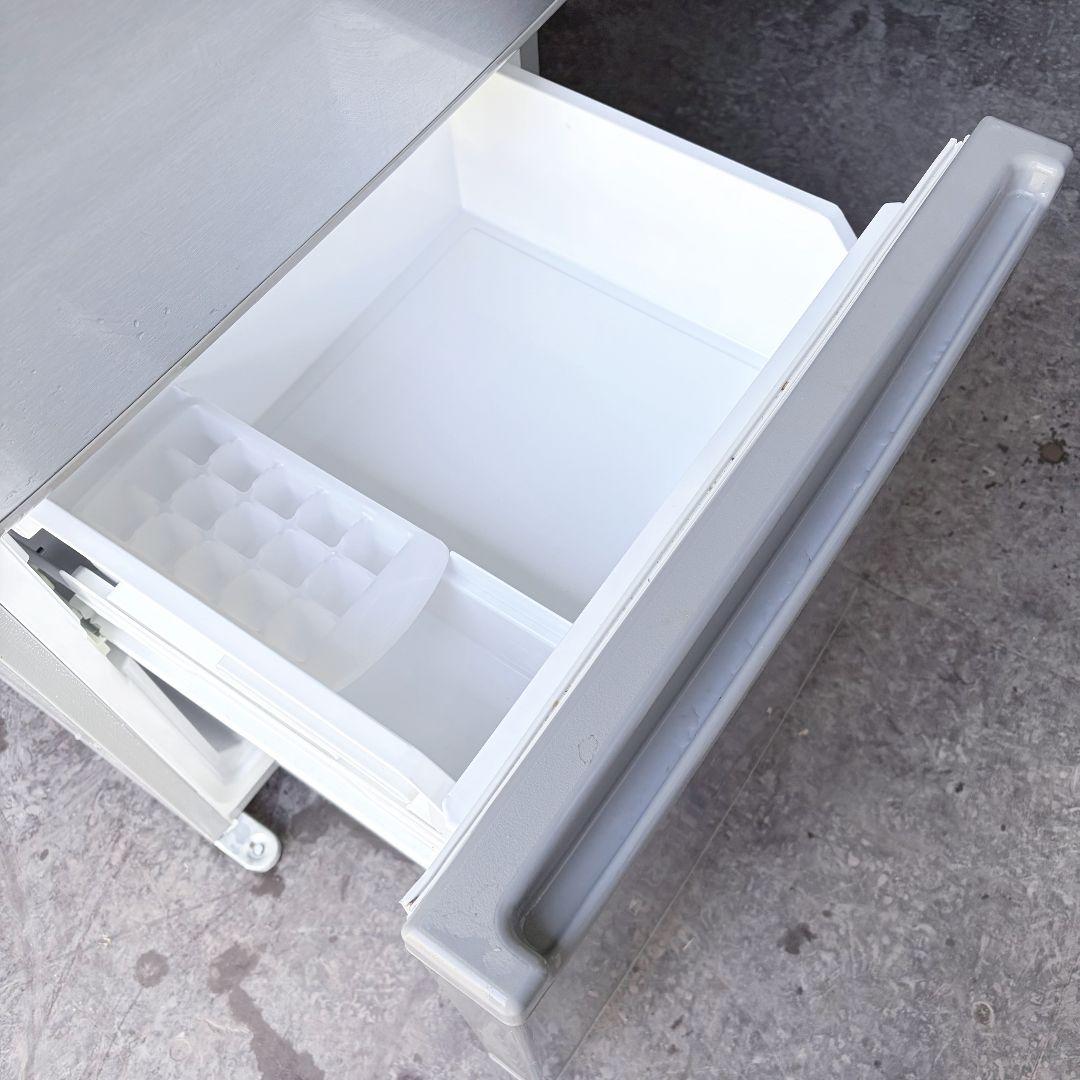 配送設置無料！おしゃれグレー純正AQUA大容量スリム冷蔵庫！完動超美品！