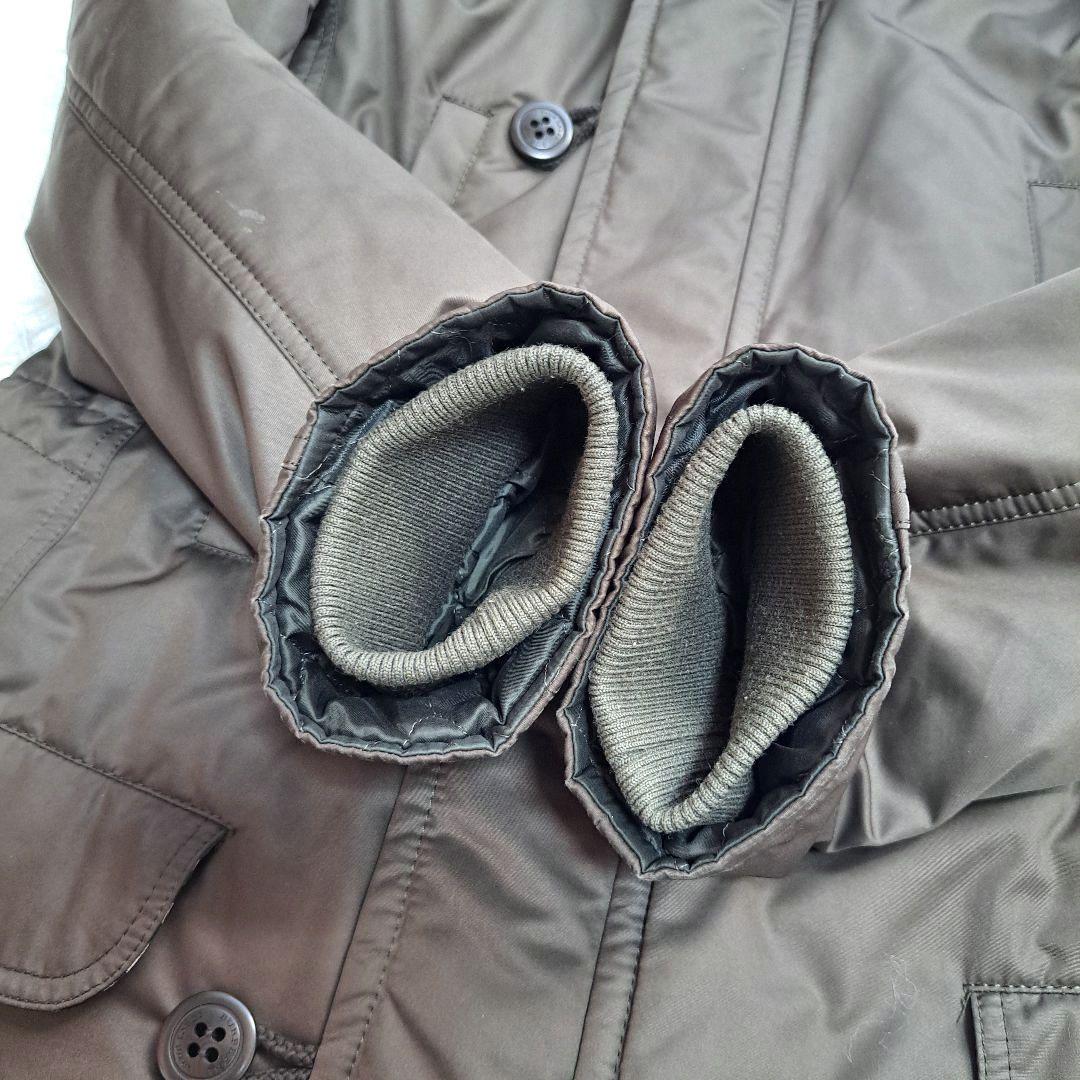 【BURBERRY BLUE LABEL】ラクーンファーノバチェックモッズコート