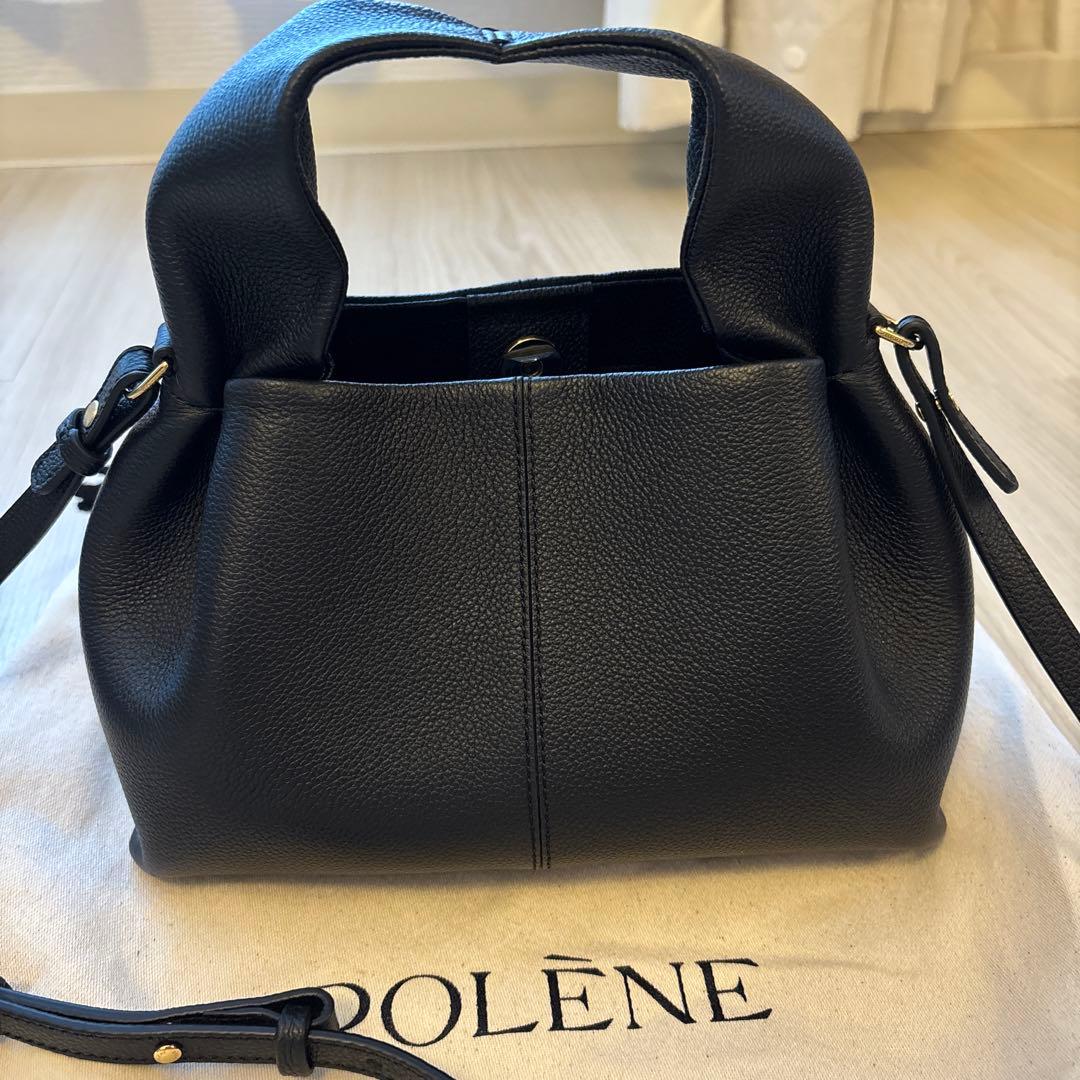 ポレーヌ　ハンドバッグ　ブラック
