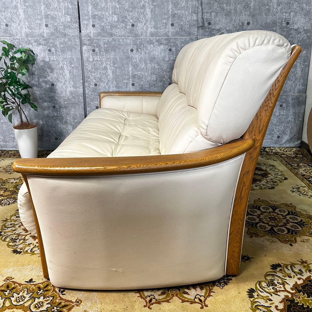 ꧁浜本工芸 HAMAMOTO꧂2-3人掛けレザーソファ インテリア リビング