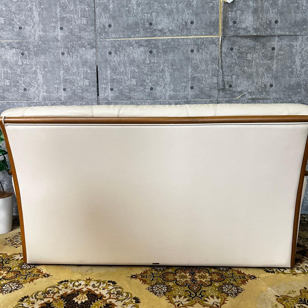 ꧁浜本工芸 HAMAMOTO꧂2-3人掛けレザーソファ インテリア リビング